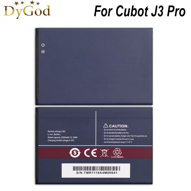 

DyGod 3200mAh 3.8V Battery for Cubot J3 Pro High Quality Replacement mobile phone Battery
