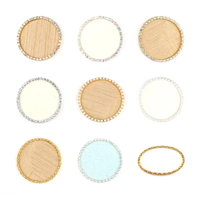 

Mini Nail Art Plate Tips Retro Alloy Rhinestones Display Stand Rack Board Manicure Showing Tools 9styles Nail Art Display Plate