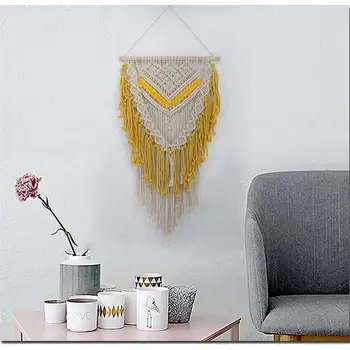 

Top selling Bohemian Macrame hand-woven simple home hang - up living room wall hanging decorations