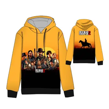 

Hot Cosplay Red Dead: Redemption Hoodies Standard Hooded Winter Tops Unisex Red Dead Redemption 2 funny Sweatshirts
