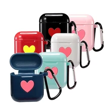 Милый мягкий силиконовый чехол для AirPods, защитный чехол, цветной чехол для Apple Air Pods, беспроводная коробка для наушников, аксессуары