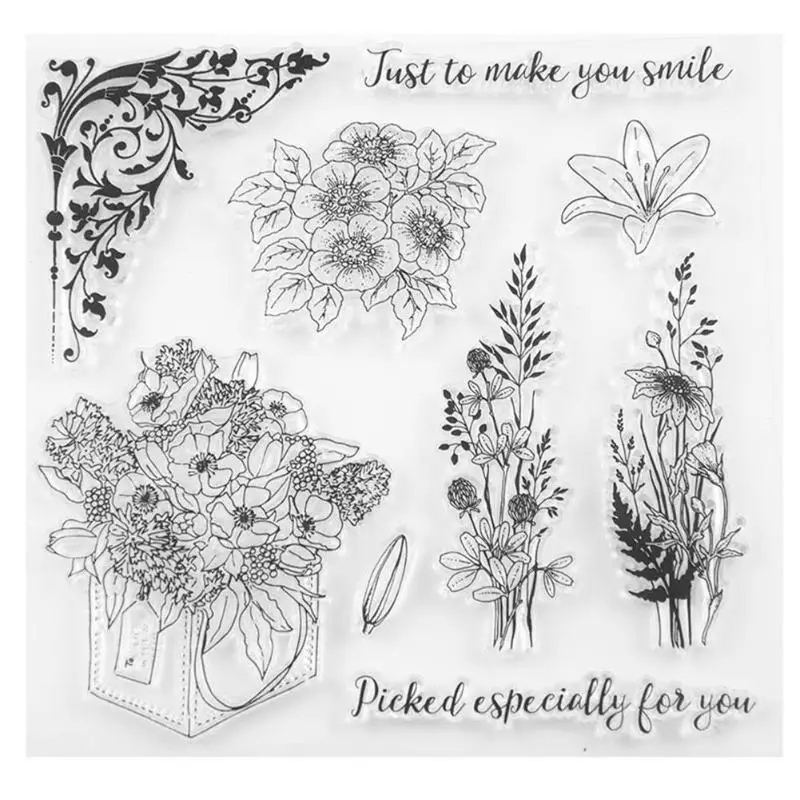 

JourneySilicone Transparent Seals Clear Stamps for DIY Scrapbooking Photo Album Card Making Decorative Paper Card Crafts Gift