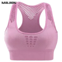 MAIJION Женская спортивная майка без рукавов, укороченный топ для йоги, футболки, Быстросохнущий бюстгальтер для фитнеса, мягкий бесшовный топ для бега, женский жилет
