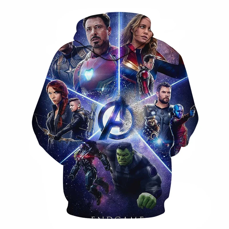 The Avengers Galaxy 3D Print Marvel Men Hoodies Tracksuit Marvel Pullover Avengers Endgame Hoody Coat Brand Dropship ZOOTOP BEAR