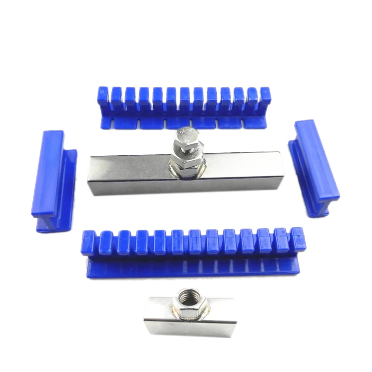 

6Pcs Adhesive Blue Glue Tabs Tools Kit For Car Paintless Dent Repair Tool Auto Dent Repair Tools Long Dent Repair Tools