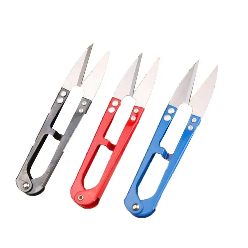 

Electroplated Spring Wire Cutter High Carbon Steel Tailoring Accessories Cross Stitch Scissors U-shaped Thread Sharp
