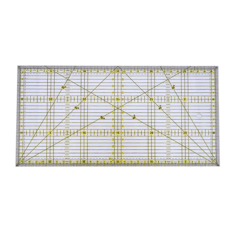 High Quality 30 X 15cm Clear Acrylic Quilt Ruler Patchwork Acrylic