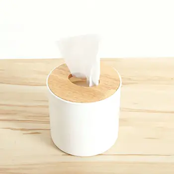 

2019 New European-Style Craft Simple Wooden Tissue Box Receive A Case The Solid Wood Tissue Sobbed Carton Boxes