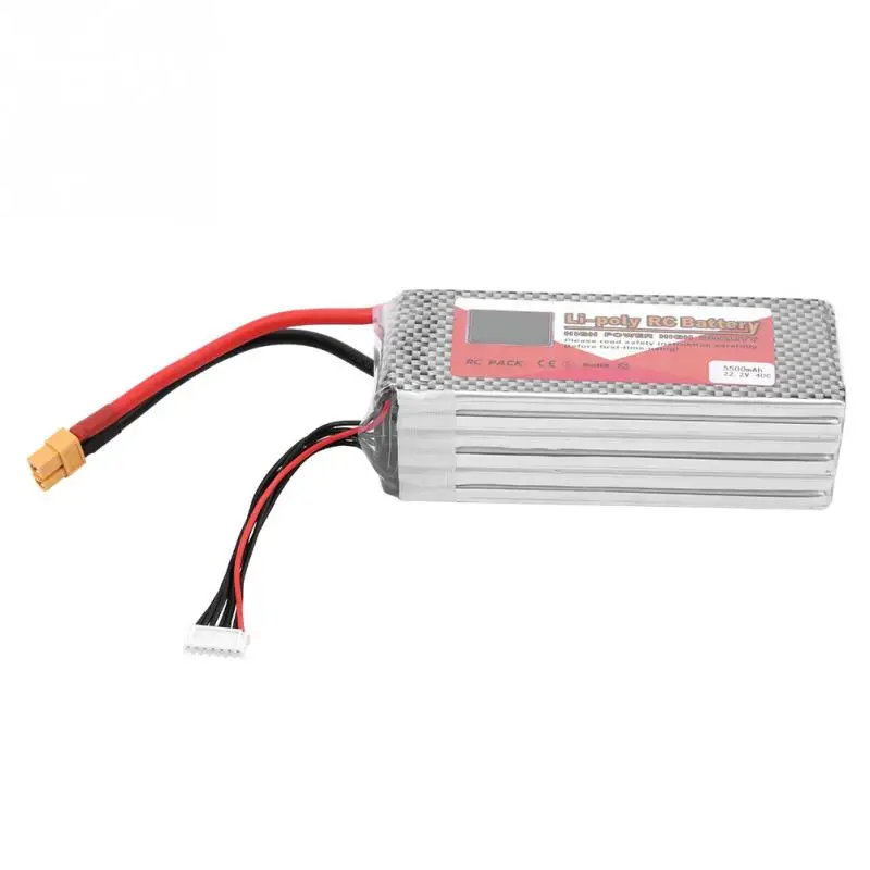 

ZOP POWER 5500mAh 22.2V 40C XT60 Plug Rechargeable LiPo Battery for RC Car RC Airplane RC Boat Best Quality Durable RC Toy Parts