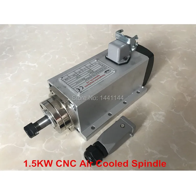 CNC Spindle 1.5KW Air Cooled Machine Tool Motor 220V 110V Square Milling Tools For Engraving | Инструменты