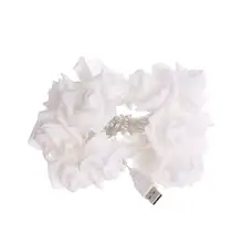 20 светодиодный USB источник питания розы рождественские праздничные гирлянды для дома вечерние Свадебные гирлянды на День святого Валентина украшения спальни