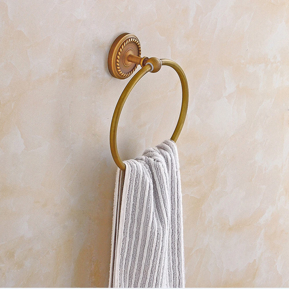 Details about   Copper Towel Holder Towel Ring & Cast Iron Wall Mount Handmade Industrial