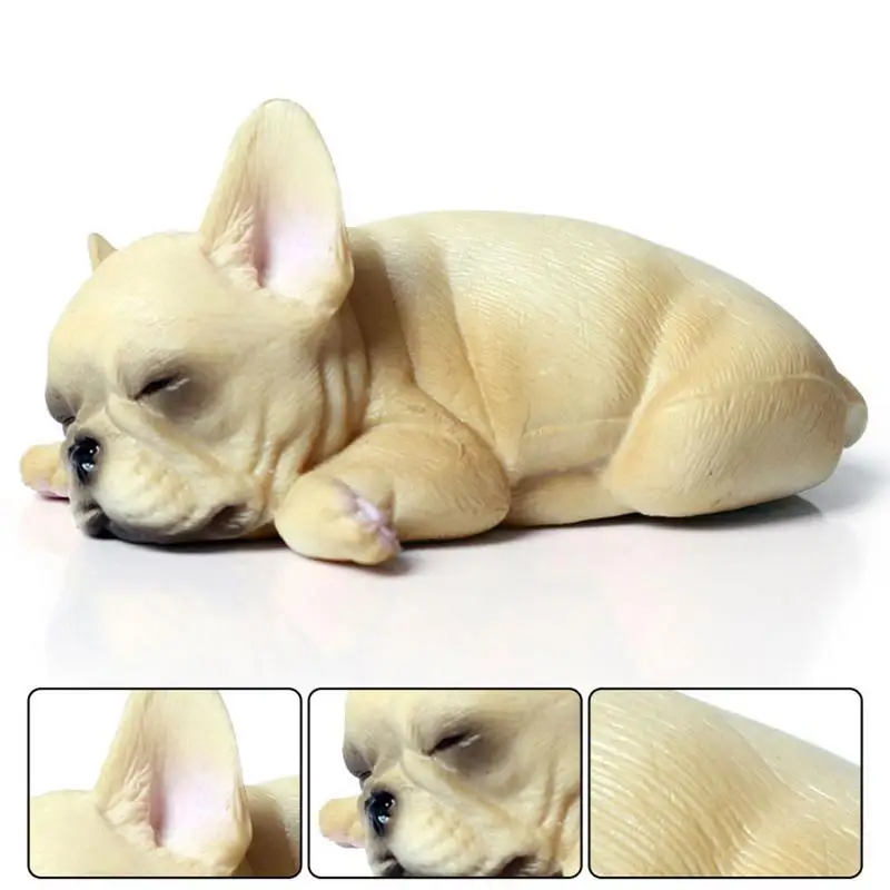

Pet Cute Sleep Can Not Wake Up Series French Bulldog Handmade Children Simulation Animal Model Cute Funny Dog Toy