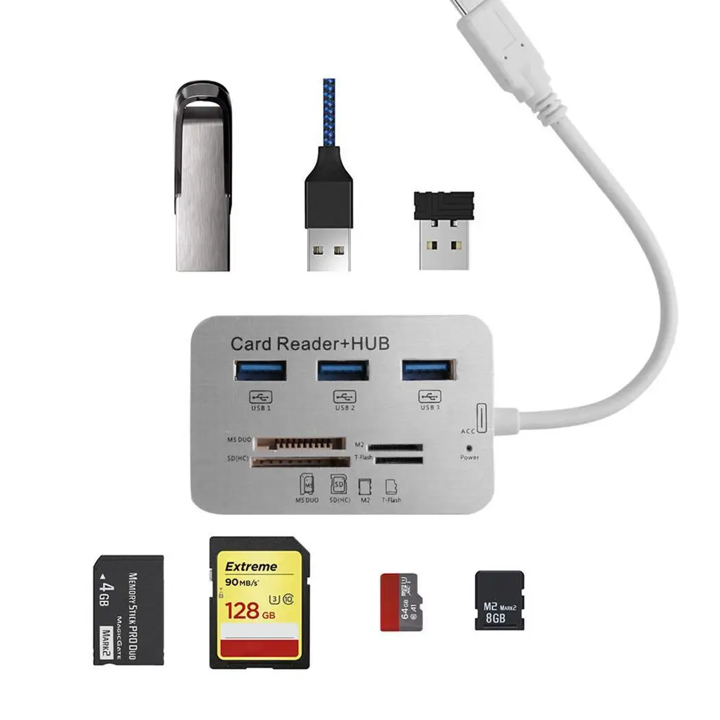 Type C 3 порта USB 0 хаб мульти в Светодиодный индикатор для состояния питания 1