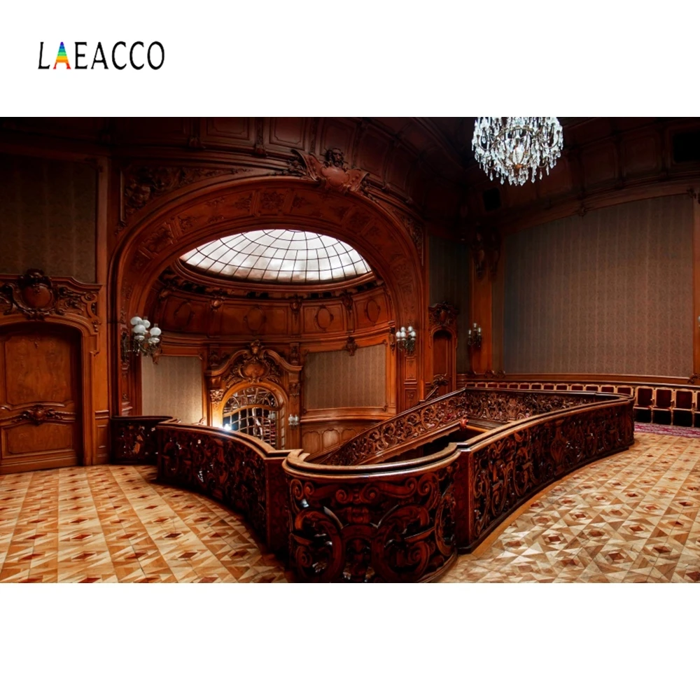 

Laeacco Palace Interior Arch Door Window Stairs Photography Backgrounds Customized Photographic Backdrops For Photo Studio