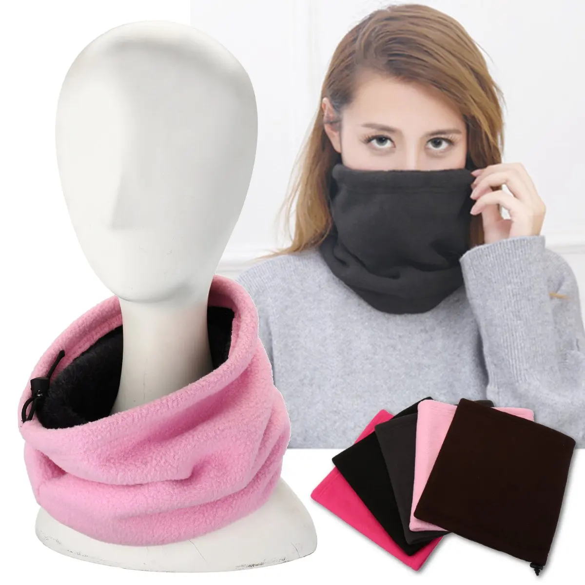 Buy 5 Colors Winter Neck Warmer Snood Ski Snowboard