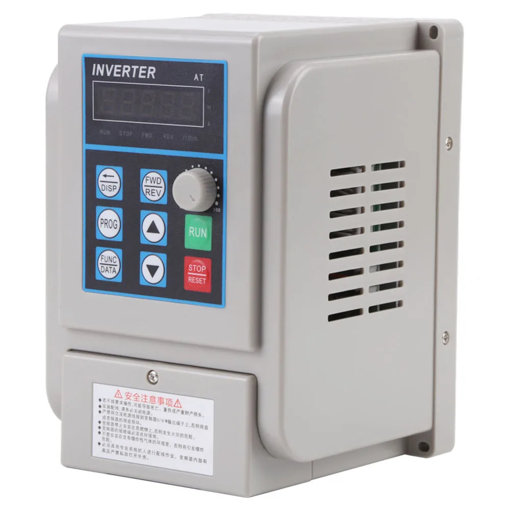 

New AC 220V 8A Converters Inverters Variable Frequency Drive VFD Speed Controller for Single-phase 1.5kW AC Motor