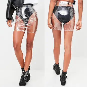 

New Fashion Transparency Women Ladies Casual High Waist Bodycon Pencil Mini Short Skirt Stylish Womens Transparent Pencil Skirts