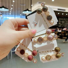 2 шт. заколки для волос с жемчужными бусинами, Классическая заколка для волос, заколки для волос для женщин и девочек, инструмент для укладки