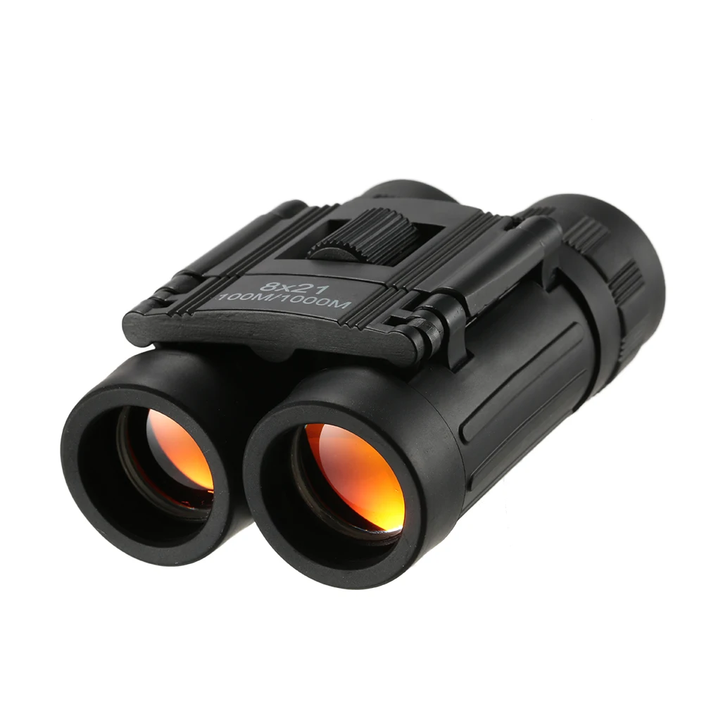 Telescope 8X21 Folding Binoculars Pocket Binocular Compact Mini Roof