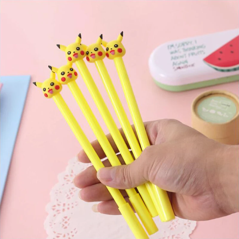 

Yellow Elf Rabbit Gel Pen DIY Office Stationery and School Supplies Smooth Writing Black and Blue Ink Pen 0.5mm 3PCS