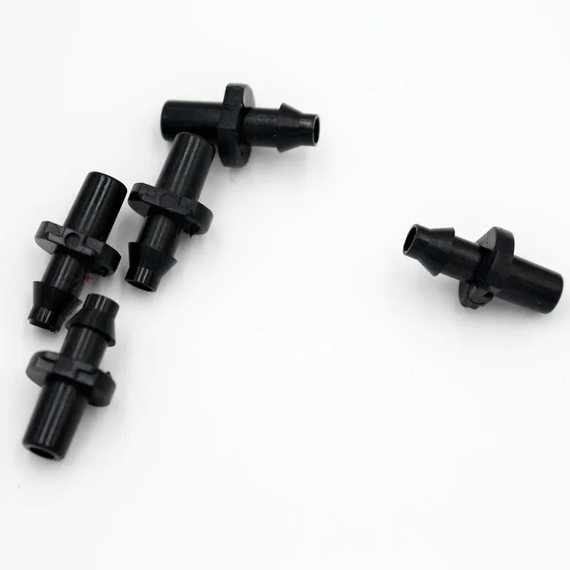 

2000pcs/pack 1/4inch Flat Connector for Micro Sprinkler One Barbed Adaptor Micro Greenhouse Irrigation Sprinkler Fitting T102