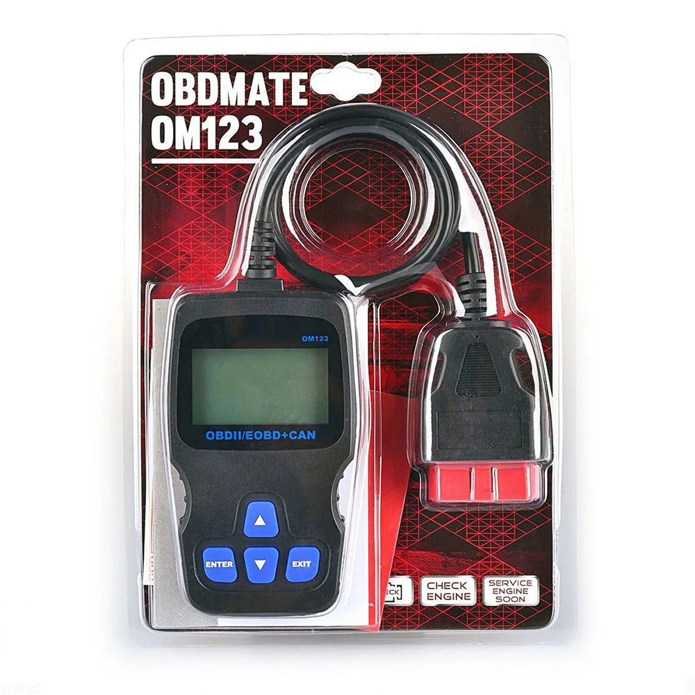ODB2 Авто сканер читать и четкий неисправности свет Code Reader ELM327 OM123 OBD2 автомобильной Автомобильный сканер для диагностики отличного качества инструмент