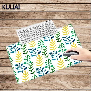 

XGZ Yellow Blue Green ART Printing Rubber Rectangle Mouse Pad Size 30X60 To 40X90 Cm for Office PC Home Table Keyboard Mats