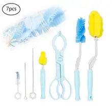 13 шт./лот щетка губка бутылки пластик стекло молоко воды бутылочка для новорожденных кисточки кормление соски соломы мать малыш продукты доступа