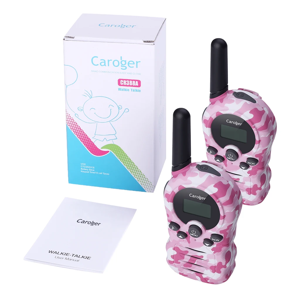 Caroger 22/8 канальный 2 шт. рации FRS/GMRS 462/467/446 МГц двухстороннее радио миль диапазон