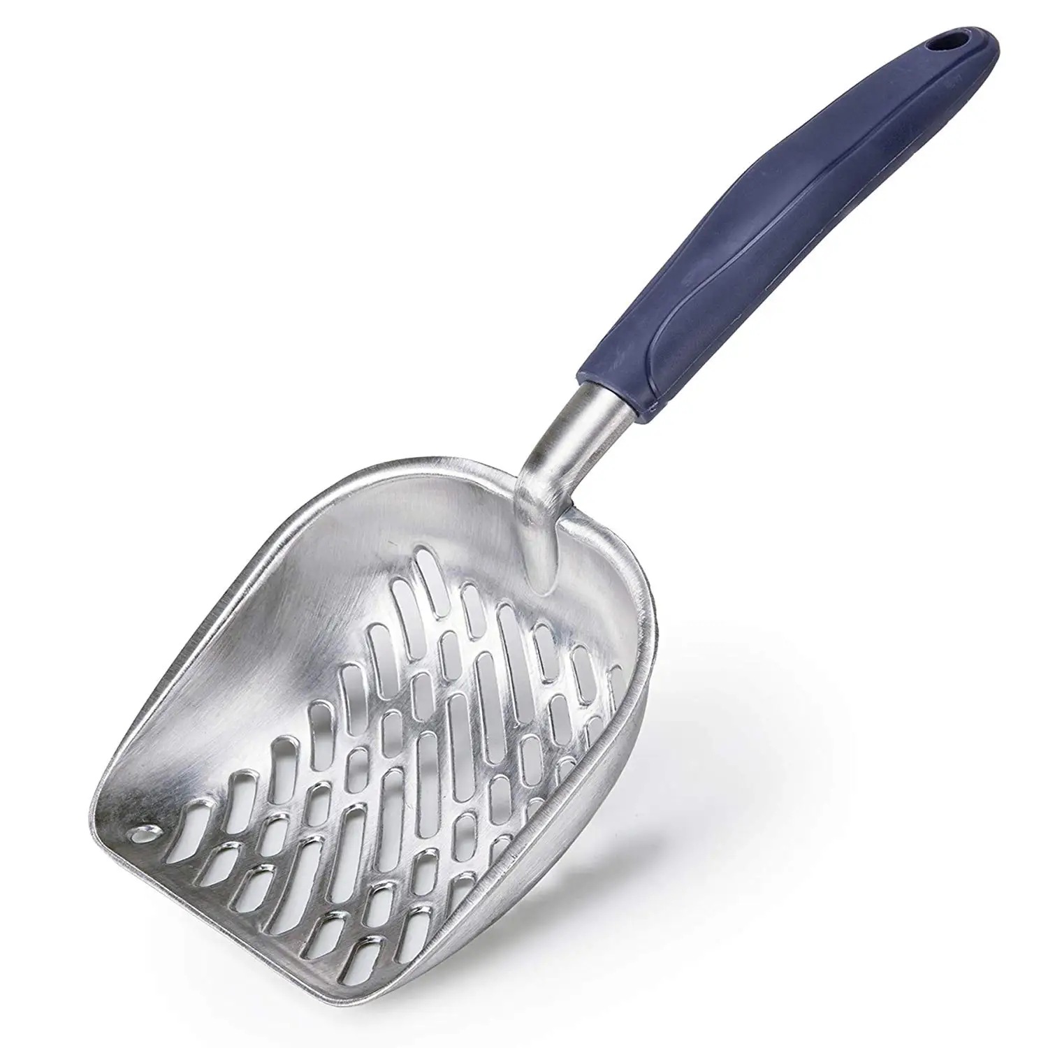 

Hot Sale Solid Aluminum Alloy Cat Litter Scoop Sifter Deep Shovel With Flexible Long Handle