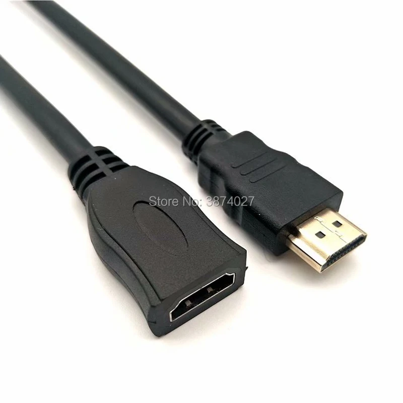 Удлинительный кабель, HDMI мужчин и женщин 0,2 м HDMI 4 K 3D 1,4 v HDMI удлинитель для HD ТВ ЖК-дисплея ноутбука PS3 проектор