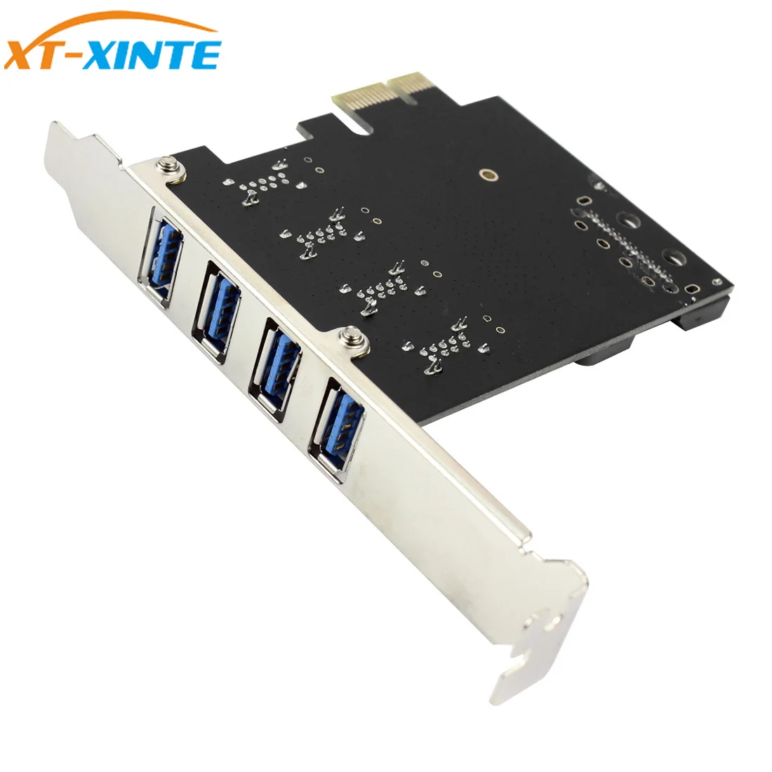 4 порта USB3.0 плата расширения PCI-E PCI Express USB 3,0 адаптер конвертер для PCIE x1 x4 x8 x16 для Windows 7/8/8,1/10/XP/Vista