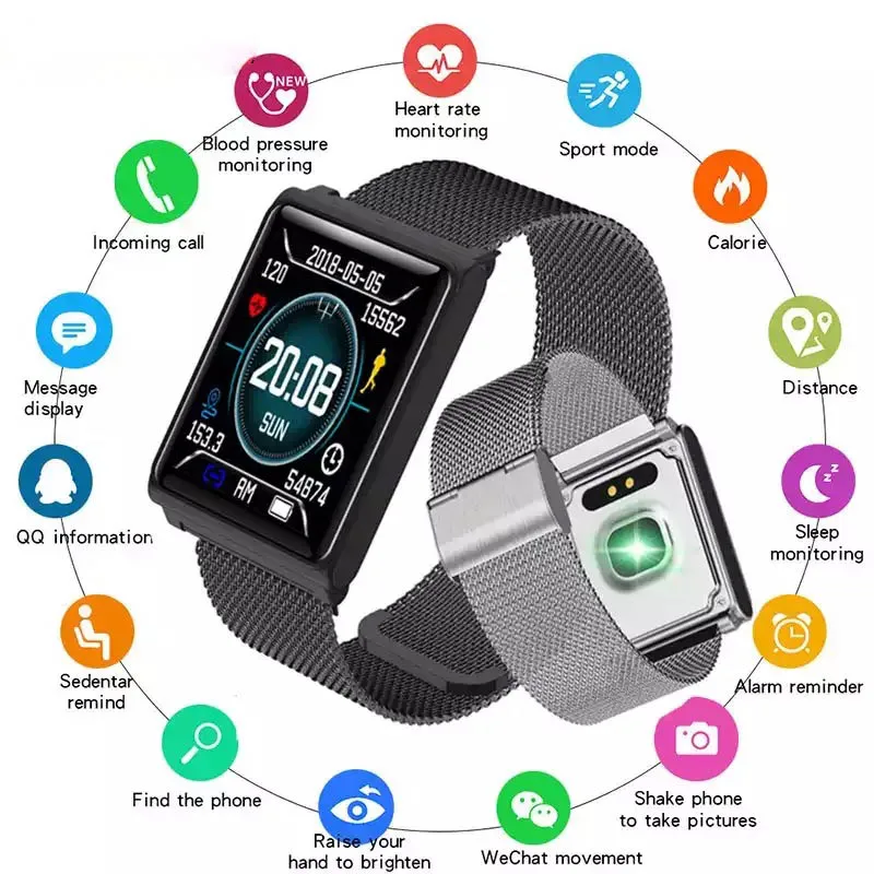 

Smart Bracelet Watch N98 Color Screen Wristband Heart Rate Monitor Blood Pressure Measurement Fitness Tracker Band Sports Watch
