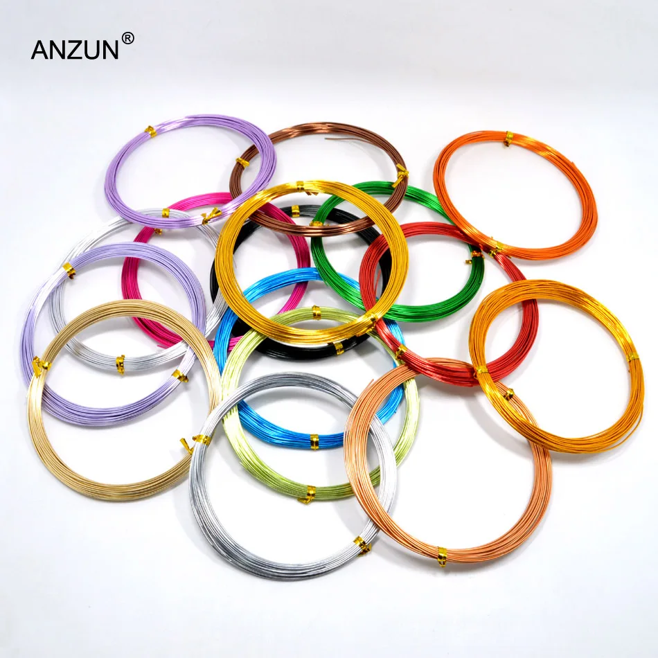 

10M 26 Color 0.8/1/1.5/2mm Diameter Painted Aluminum wire for metal Soft craft Aluminum Wire DIY jewelry craft versatile wire