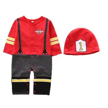 

Baby Boys Girls Clothes Winter Autumn Long Sleeve Pure Cotton Clothing Rompers & Cap Cartoon Pattern Jumpsuits Bebe Clothes