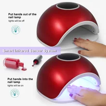72 Вт светодио дный светодиодная УФ-лампа для ногтей гель для ногтей Сушилка для ногтей и ногтей гель для ногтей аппарат для вулканизации Nail Art Painting Nail Tool