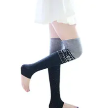 Женские повседневные мягкие эластичные гетры с принтом, мягкие, дышащие облегающие зимние, осенние высокие длинные носки