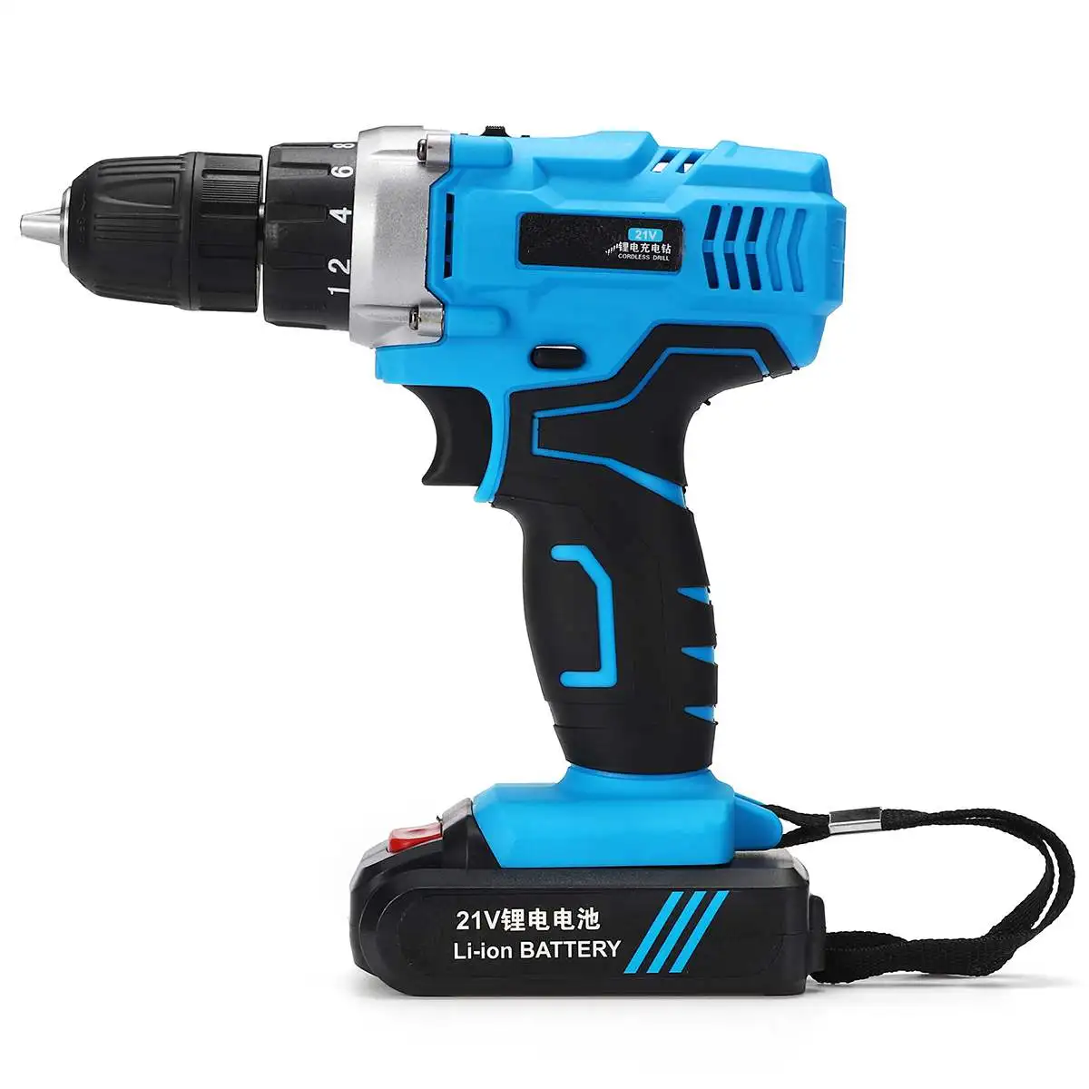 21V 6500mAh 2-Speed 2200RPM Electric Screwdriver Kit 2 Li-Ion Batteries Rechargeable LED Electric Cordless Drill Power Tool 10mm 21V 6500mAh 2-Speed 2200RPM Electric Screwdriver Kit 2 Li-Ion Batteries Rechargeable LED Electric Cordless Drill Power Tool 10mm