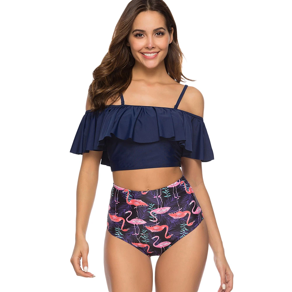 Flamingo high waisted bikini Clearance