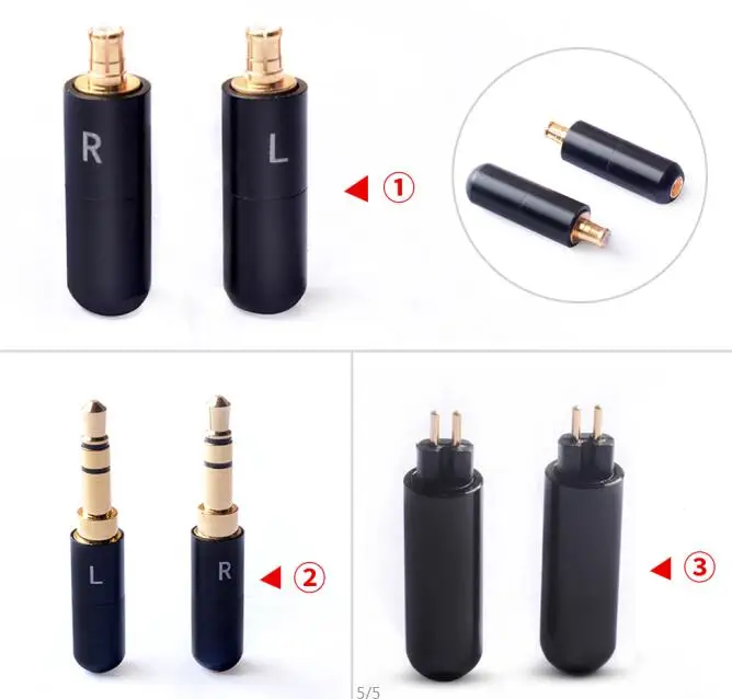 Okcsc Mmcx Connector To 0 78 2pin A2dc 3 5mm Jack Interface Adapter Hifi Diy Tools Stereo Earphones Accessory For Se535 W30