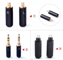 Okcsc Mmcx Connector To 0 78 2pin A2dc 3 5mm Jack Interface Adapter Hifi Diy Tools Stereo Earphones Accessory For Se535 W30