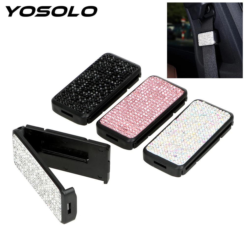 

YOSOLO Car Seat Belt Clip Universal Vehicle Adjustable Seat Belts Stopper Buckle Car Safety Belt Clip Clamp