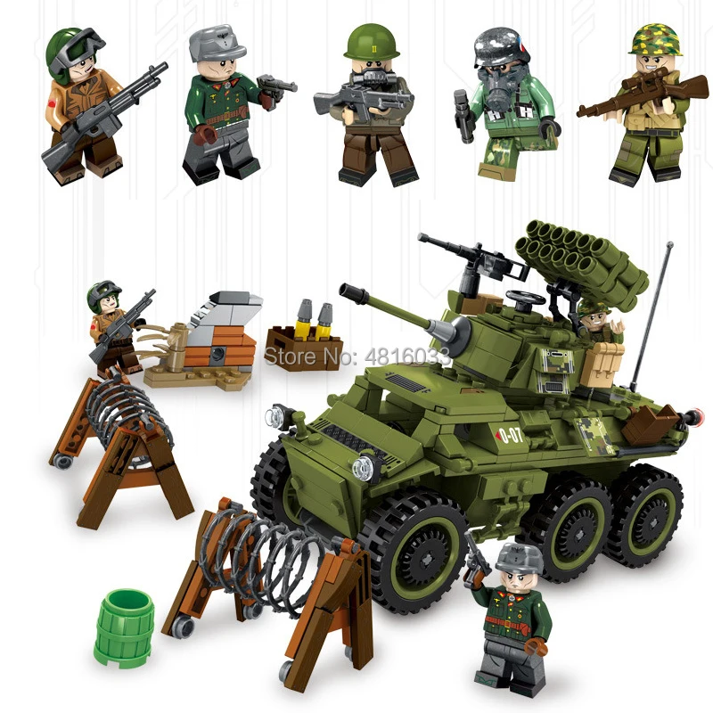 

616pcs DIY Military Legion Model Arms Soldier Figures Building Blocks Toys For Children Gift Compatible legoinglys Army Series