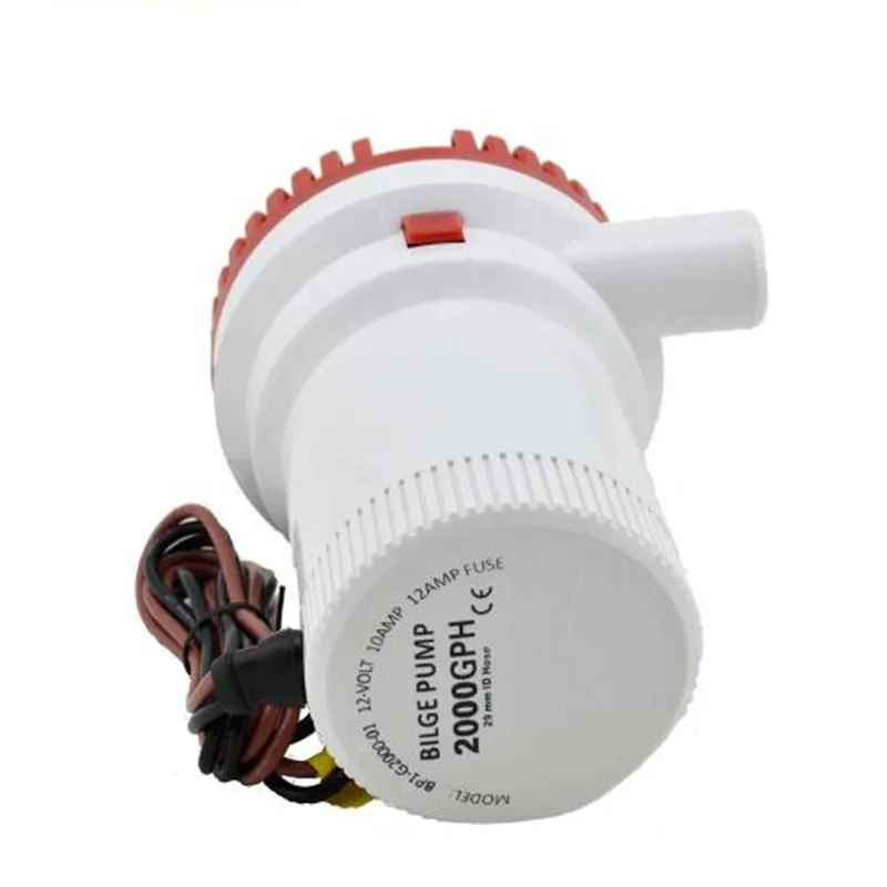

Household Micro Pump 2000GPH Boat Bilge Pump DC 24V 12V Kayak Rule Water Electric Marine Submersible Pump High Pressure