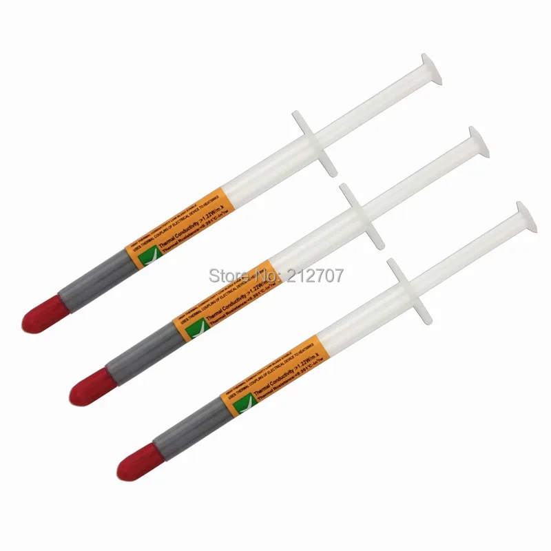 

100pcs Gray Thermal Compound Grease paste for Power LED Gaming CPU PC XBOX