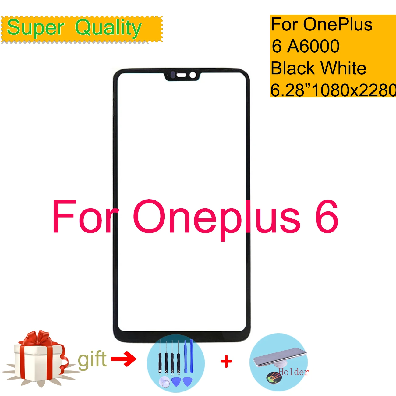 Для Oneplus 6 A6000 A6003 Сенсорная панель передняя внешняя ЖК-стеклянная линза Замена для