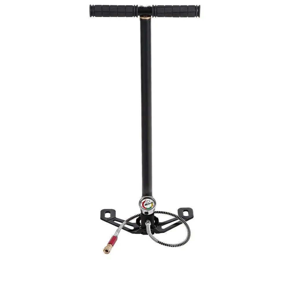 

High Pressure Pump,4500psi Tungsten Steel 3 Stage High Pressure Hand Pump PCP Air Gas Filling Pump for Air Gun Boat Tire Ball(