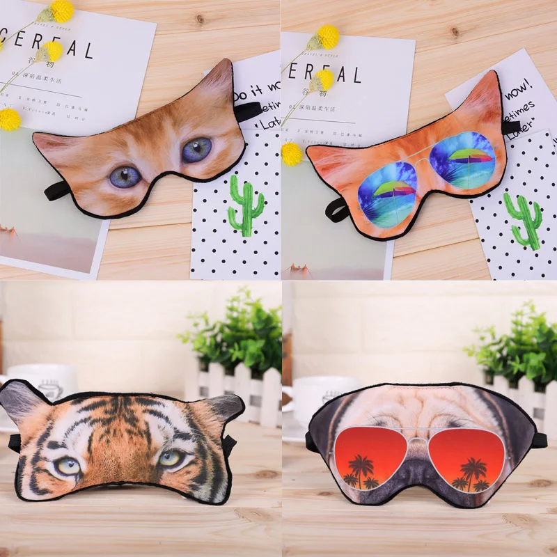 

Home Bandage on Eyes Party Masks Breathable Funny 3D Printing Eye Mask Help Sleep Festive Party Supplies