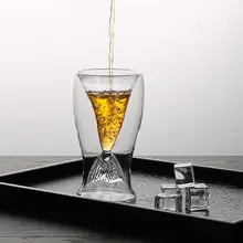 80 мл креативный бокал русалки es рыбий хвост бокал для вина двухслойный пивной виски Коктейльная кружка Русалка для забавных рюмок стеклянная кружка